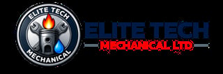 Elite Tech Mechanical Ltd logo with piston engine icon and company name